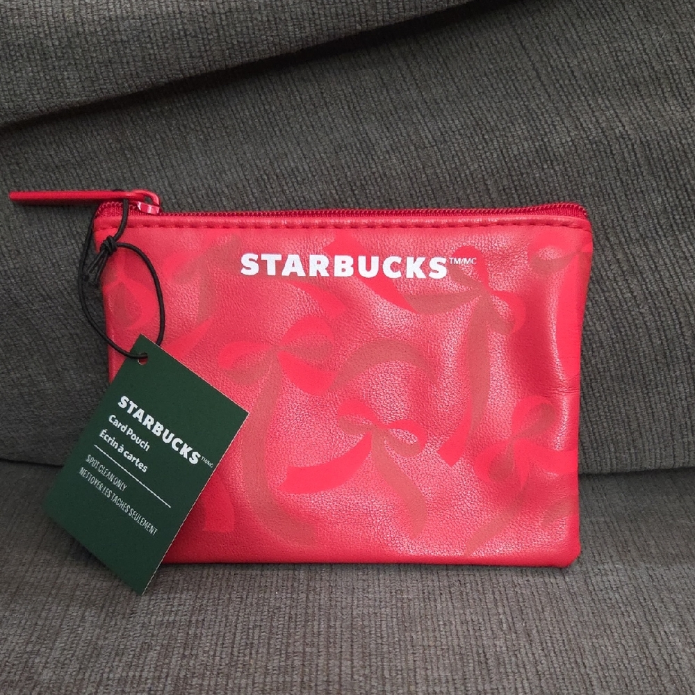 Starbucks Vibrant Red Cosmetic Bag
